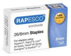 Rapesco Tűzőkapocs, 26/6, horganyzott, RAPESCO (IRS11661Z3) - tutitinta