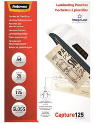 Fellowes Meleglamináló fólia, 125 mikron, A4, fényes, 25 db, FELLOWES (IFW53963) - tutitinta