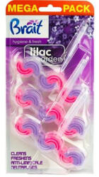  WC tisztító blokk, 2 fázisú, 3x45 g, "Brait Hygiene and fresh", orgona (KHT1048) - tutitinta