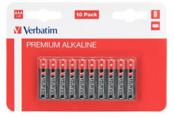 Verbatim Elem, AAA, alkáli, 10 db, VERBATIM "Premium (VEAAA10) - tutitinta