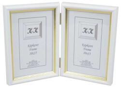KONVENCIÓ Konvenció zsanéros fotókeret 17- 10x15 dupla. álló (KONVZSANB17FehArDu)