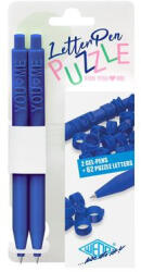 WEDO Zseléstoll, nyomógombos, kirakós, 2 db, WEDO "Letter Pen Puzzle", kék (UW2533003) - tutitinta