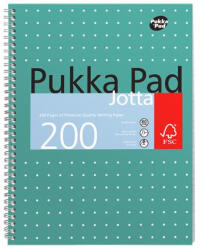 Pukka Pad Spirálfüzet, A4+, kockás, 100 lap, PUKKA PAD, "Metallic Jotta (PUPJJM018K)