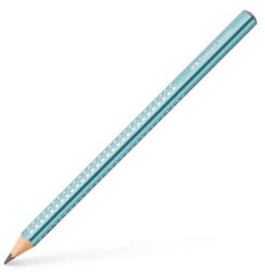 Faber-Castell Grafitceruza, B, háromszögletű, FABER-CASTELL "Sparkle Jumbo", metál óceánkék (TFC111662) - tutitinta