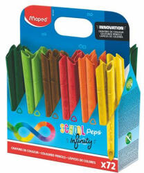 Maped Színes ceruza készlet, ceruzatartó, háromszögletű, MAPED "Color'Peps INFINITY", 72 darabos készlet (IMA861605)