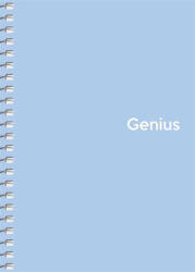 Shkolyaryk Publishing House Spirálfüzet, A6, kockás, 80 lap, PP borító, SHKOLYARYK "Genius Pastel", vegyes (SB806805K)