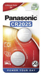 Panasonic Gombelem, CR2025, 2 db, PANASONIC (PECR2025) - tutitinta