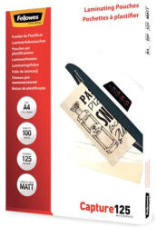Fellowes Meleglamináló fólia, 125 mikron, A4, matt, 100 db, FELLOWES (IFW53285) - tutitinta