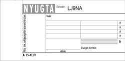 Victoria Paper Nyomtatvány, nyugta 4 soros, 50x2, VICTORIA PAPER "B. 15-41", 20 tömb/csomag (NVB1541) - tutitinta