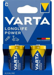 VARTA Elem, C baby, 2 db, műanyagmentes, VARTA "Longlife Power (VEHEC2R) - tutitinta
