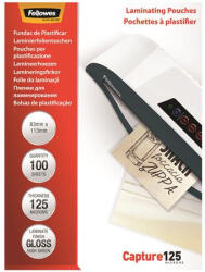 Fellowes Meleglamináló fólia, 125 mikron, 83x113 mm, fényes, 100 db, FELLOWES (IFW53071) - tutitinta