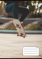 Victoria Füzet, tűzött, A5, vonalas, 32 lap, 4-8. osztály, COOL BY VICTORIA, "Skateboard", "21-32 (ISVFC79) - tutitinta