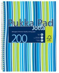 Pukka Pad Spirálfüzet, A4+, vonalas, 100 lap, PUKKA PAD "Stripe Jotta (PUPJP018)