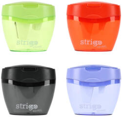 STRIGO Ascutitoare Strigo SSC386, trei orificii cu capac, 4 culori (SSC386)