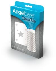 Angelcare Husa decorativa pentru cos de gunoi Angelcare Dress Up, gri cu stelute, usor de curatat (ADS-STARS-FR) Cos de gunoi