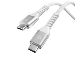 Spigen ESSENTIAL EB10010CCA adatkábel Type-C - Type-C 100W PD gyorstöltő 100cm Fehér ACA11102 (ACA11102)