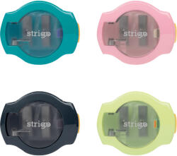 STRIGO Ascutitoare Strigo SSC176, doua orificii, cu capac, 4 culori (SSC176)