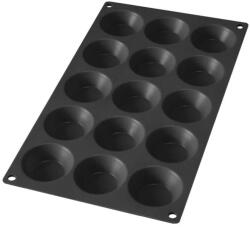 Lékué Tapadásmentes szilikon Tartalette kosárka sütőforma 15db Fekete LK881183 (LK881183)