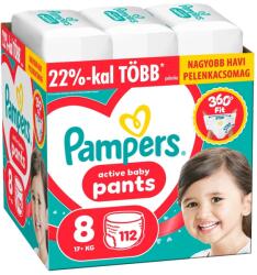 Pampers Active Baby Scutece Chiloțel 17kg+ XL 8 (112 buc) (80894754)