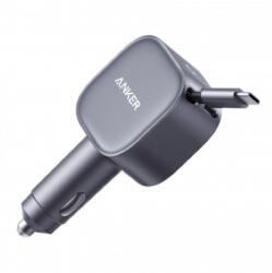 Anker Nano A2738HA2 szivargyujtós autós töltő, szürke (75W, 3A, 1 x USB-C + USB-C töltőkábel)