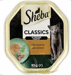 Sheba SHEBA Finesse 85 g-os tál - teljes értékű nedves eledel felnőtt macskáknak, csirkével, pástétom formájában