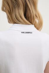 Karl Lagerfeld тениска с яка дамска памучна IKON (B2W17098) - answear - 131,02 лв