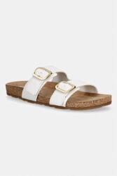 Tommy Hilfiger papuci pentru femei, din piele TH CLASSIC CORK SANDAL LEATHER PPY2-KLD00B_00X