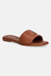 Tommy Hilfiger papuci pentru femei, din piele TH LOGO HARDWARE LEATHER MULE PPY2-KLD009_88X (FW0FW09292)