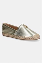 Tommy Hilfiger espadrile pentru femei, din piele TH LOGO GOLD ESPADRILLE PPY2-OBD02H_GLD (FW0FW09473)
