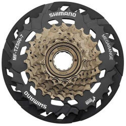 Shimano Tourney MF-TZ500-7-CP Megarange 14-34-as menetes racsni, indexes, 7s, küllővédő tárcsával, OEM kiszerelés