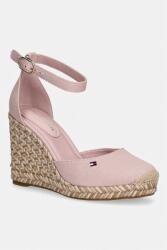 Tommy Hilfiger espadrile cu talpă compensată pentru femei FLAG HIGH WEDGE ESPAD CLOSED TOE PPY2-OBD01A_03X