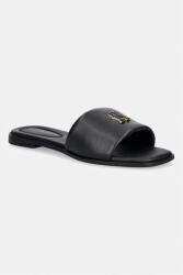 Tommy Hilfiger papuci pentru femei, din piele TH LOGO HARDWARE LEATHER MULE PPY2-KLD009_99X (FW0FW09292)