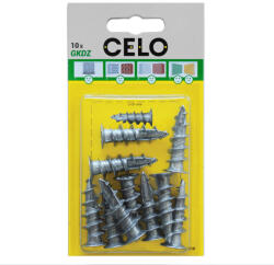 Celo 537GKDZ10 BLISZTER - FÉM ÖNFÚRÓ GIPSZKARTON TIPLI 10db/cs (537gkdz10)