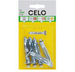 Celo 5516HRM5 BLISZTER-HRM ROPPANTÓS FÉM GIPSZKARTON DÜBEL 5-17 5db/cs (5516hrm5)