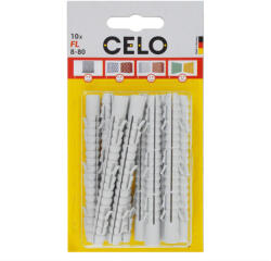 Celo 5880FL10 BLISZTER - FL EXTRA HOSSZÚ MŰANYAG DŰBEL 8x80 - 10db 10db/cs (5880fl10)
