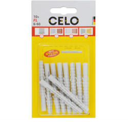 Celo 5660FL10 BLISZTER - FL EXTRA HOSSZÚ MŰANYAG DŰBEL 6x60 - 10db 10db/cs (5660fl10)