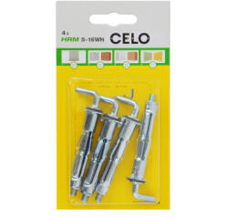 Celo 5516HRMWH4 BLISZTER-HRM ROPPANTÓS FÉM GIPSZKARTON DÜBEL 5-16 WH 4db/cs (5516hrmwh4)