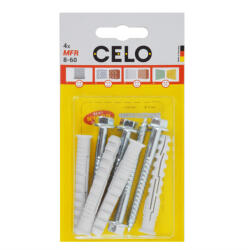 Celo 5860MFRSB4 BLISZTER - MÜANYAG DÜBEL MFR 8-60 SB SSKS 4db/cs (5860mfrsb4)