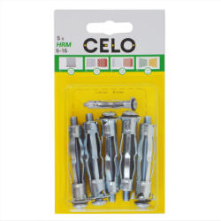 Celo 5616HRM5 BLISZTER-HRM ROPPANTÓS FÉM GIPSZKARTON DÜBEL 6-16 5db/cs (5616hrm5)