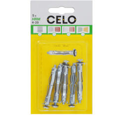 Celo 5420HRM5 BLISZTER-HRM ROPPANTÓS FÉM GIPSZKARTON DÜBEL 4-20 5db/cs (5420hrm5)