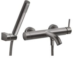 FERRO Ciriculus kádcsaptelep zuhanyszettel, gun metal (FE-BCK11GM)