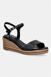 Tommy Hilfiger sandale tip wedge din piele MID WEDGE ESPAD LEATHER PPY2-OBD02D_99X (FW0FW09340)