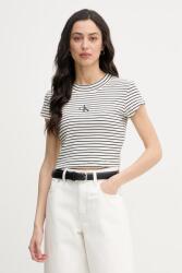Calvin Klein Jeans crop top pentru femei, din bumbac cu elastan PPY2-TSD11C_01M (LV047F833G)