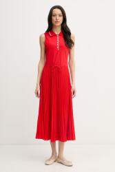 Tommy Hilfiger rochie plisată cu bumbac PPY2-SUD14K_33X (WW0WW49621)