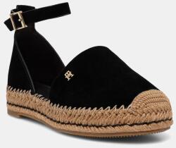 Tommy Hilfiger espadrile cu platformă pentru femei, din piele întoarsă TH PLATFORM ESPAD SUEDE STRAP PPY2-OBD025_99X