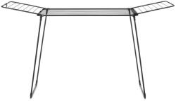 Brabantia Матово черна сушилня за дрехи 22 m HangOn Too - Brabantia (232442)
