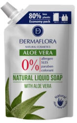 DERMAFLORA 0% Folyékony Szappan Utántöltő 800 Ml Aloe Vera - plazapatika