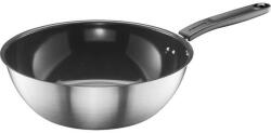 Fiskars Tigaie wok Fiskars, 28cm, Ceramica, Negru/Argintiu