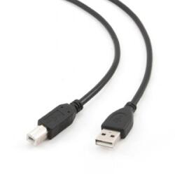 Gembird USB 2.0 AM-BM nyomtató kábel 1m fekete (CCP-USB2-AMBM-1M) (28195)