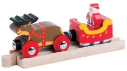 Bigjigs Toys - Télapó szánja - fa vonat (BJT468) (BJT468)
